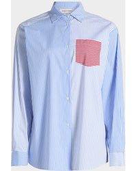Solid & Striped - The Avril Stripe Button-Front Shirt - Lyst