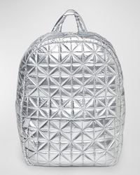 VEE COLLECTIVE - Metallic Quilted Nylon Backpack - Lyst