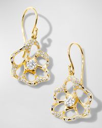 Ippolita - 18K Stardust Drizzle Small Flower Drop Earrings With Round Brilliant-Cut Diamonds - Lyst