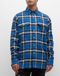 Givenchy - Plaid Flannel Button-Down Shirt - Lyst