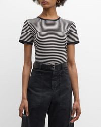 Nili Lotan - Striped Short-sleeve T-shirt - Lyst