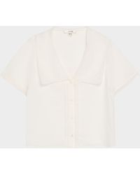 FRAME - The Scallop Sailor Blouse - Lyst
