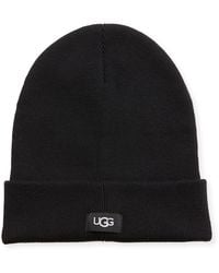 ugg black beanie hat