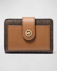 MICHAEL Michael Kors - Mk Charm Small Pocket Compact Wallet - Lyst