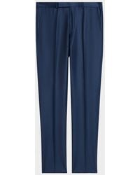 ZEGNA - Apos;S Trofeo Wool Slim Flat-Front Pants - Lyst