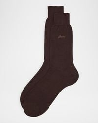 Brioni - Apos;S Solid Crew Socks - Lyst