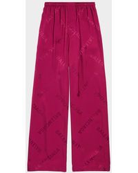 Balenciaga - Logo Jacquard Wide-Leg Pajama Pants - Lyst