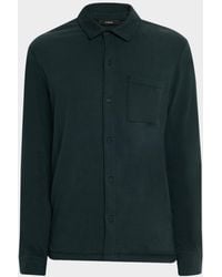 Vince - Apos;S Sueded Jersey Casual Button-Down Shirt - Lyst