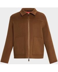 Isaia - Apos;S College Double-Face Cashmere Bomber Jacket - Lyst