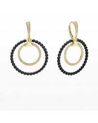 Lagos - Color Switch 18K Diamond And-Ceramic Hoop Earrings - Lyst