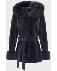 Gorski - Belted Lamb Shearling Reversible Parka With Merinillo Lamb Shearling Trim - Lyst