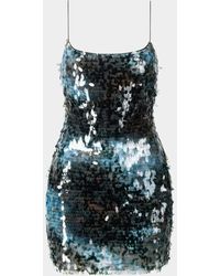 STAUD - Sur Sequined Mini Dress - Lyst