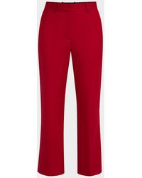 Argent - Cropped Straight-Leg Seasonless Wool Trousers - Lyst