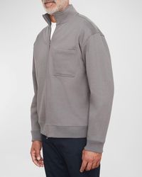 Vince - Luxe Fleece Zip-Up Jacket - Lyst