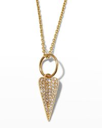Bridget King Jewelry - Mini Folded Heart Necklace - Lyst