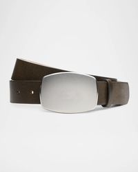 Rag & Bone - Wyatt Plaque Cut-Size-Leather Belt - Lyst