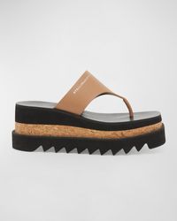 Stella McCartney - Sneakelyse Vegan Platform Thong Sandals - Lyst