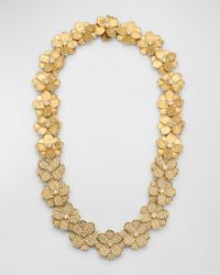Marco Bicego - 18K Petali Collar Necklace With Pave - Lyst