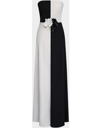 liv foster emma cut-out floral appliqu column maxi dress Liv Foster Emma Cutout Floral Applique Column Gown