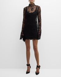 Jason Wu - Floral Embroidered Lace Mini Dress - Lyst