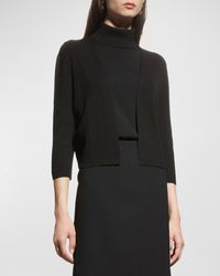 Lafayette 148 New York - Cropped Open-Front Cardigan - Lyst