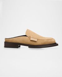 Moschino - Apos;S Suede Loafer Mules - Lyst
