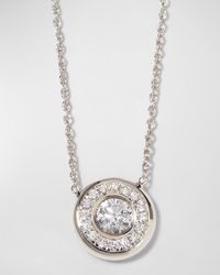 Roberto Coin - 18K Pave Diamond Pendant Necklace - Lyst
