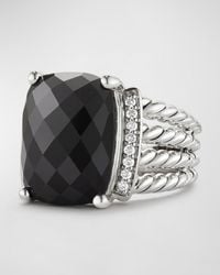 David Yurman - Wheaton Ring With Black Onyx And Diamonds - Lyst