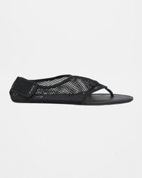 Alaïa - Mesh Thong Sandals - Lyst