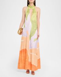 knee length dresses for ladies Significant Other Murphy Maxi Dress in Porcelain – Coco & Lola main image 1