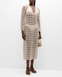 Honorine - Harlow Crochet-Knit Coverup Dress - Lyst