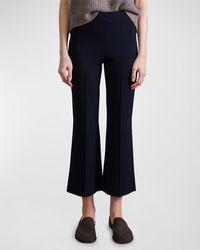 Apiece Apart - Rene Pintuck Cropped Flare-Leg Pants - Lyst