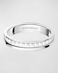 Boucheron - Quatre Double White Edition Gold Wedding Band Ring, Eu 53 / Us 6.25 - Lyst