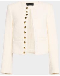 Nili Lotan - Patti Open-Front Short Jacket - Lyst