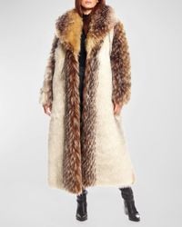 Fabulous Furs - Faux-Fur Shawl-Collar Full-Length Coat - Lyst