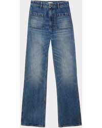 Sandro - Moore Faded Denim Jeans - Lyst