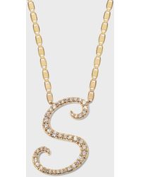 Lana Jewelry - 14k Malibu Diamond Initial Necklace - Lyst