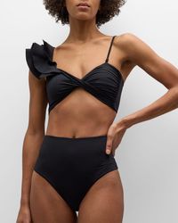 Maygel Coronel - Costa Ruffle-Shoulder Two-Piece Bikini Set - Lyst
