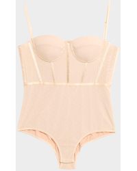 Zimmermann - Dot Corset Bodysuit - Lyst