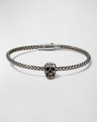 Alexander McQueen - Cord Skull Bracelet - Lyst