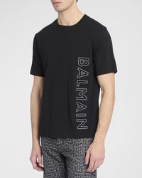 Balmain - Embossed Reflect T-Shirt - Lyst