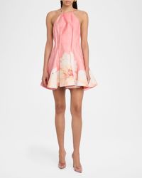 Acler Bilston Petal Minidress in Blue | Lyst