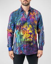 Maceoo - Fibonacci Lion Trip Dress Shirt - Lyst