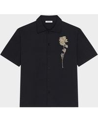 Givenchy - Apos;S Embellished-Floral Knit Short-Sleeve Shirt - Lyst