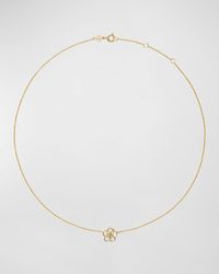 Tory Burch - Kira Flower Pendant Necklace - Lyst