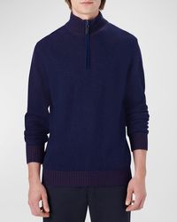 Bugatchi - Quarter-zip Mock Neck Pullover Sweater - Lyst