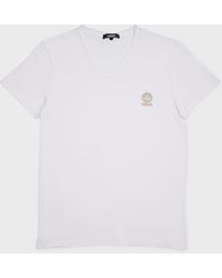 Versace - Apos;S Logo V-Neck T-Shirt - Lyst