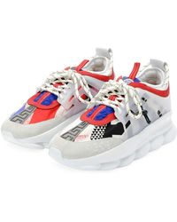 Colorblock Chain Reaction Sneakers - White Colorblock Chain Reaction Sneakers - White