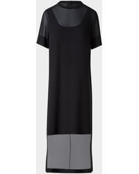 Akris - Silk Georgette Tunic Dress - Lyst