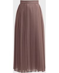 Eleventy - Pleated A-Line Maxi Skirt - Lyst